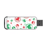 Merry Christmas Geometric Pattern Portable USB Flash (One Side) Front