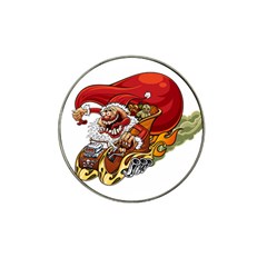 Funny Santa Claus Christmas Hat Clip Ball Marker (4 Pack) by Sarkoni