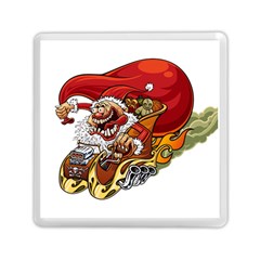 Funny Santa Claus Christmas Memory Card Reader (square) by Sarkoni