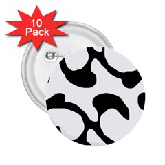 Black And White Swirl Pattern T- Shirt Black And White Swirl Pattern T- Shirt 2 25  Buttons (10 Pack)  by EnriqueJohnson