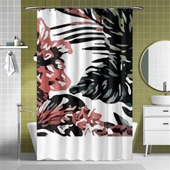 Hawaii T- Shirt Hawaii Krying Doors Pattern T- Shirt Shower Curtain 48  X 72  (small)  by EnriqueJohnson