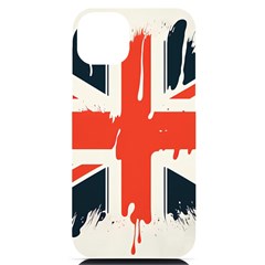 Union Jack England Uk United Kingdom London Iphone 14 Plus Black Uv Print Case by uniart180623