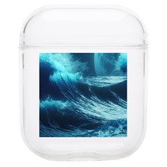Moonlight High Tide Storm Tsunami Waves Ocean Sea Airpods 1/2 Case by uniart180623