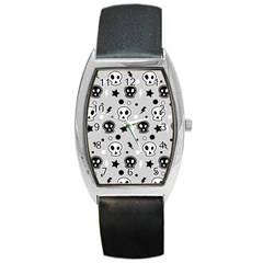 Skull-pattern- Barrel Style Metal Watch by Ket1n9