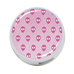 Alien Pattern Pink 4-port Usb Hub (one Side) by Ket1n9