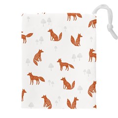 Fox Animal Wild Pattern Drawstring Pouch (5xl) by Ket1n9