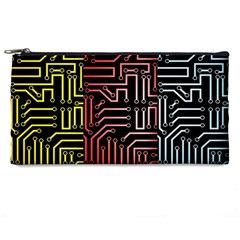 Circuit Board Seamless Patterns Set Pencil Case by Ket1n9
