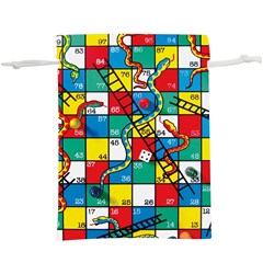 Snakes And Ladders Lightweight Drawstring Pouch (xl) by Ket1n9