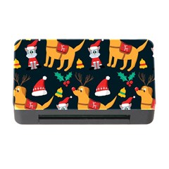 Funny Christmas Pattern Background Memory Card Reader With Cf by Ket1n9