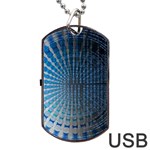 Data-computer-internet-online Dog Tag USB Flash (Two Sides) Back