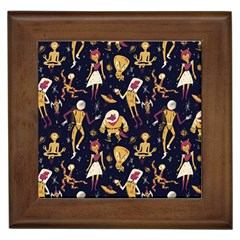 Alien Surface Pattern Framed Tile by Ket1n9