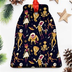Alien Surface Pattern Bell Ornament (two Sides) by Ket1n9