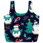 Colorful-funny-christmas-pattern      - Full Print Recycle Bag (XXL) Front