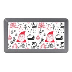 Christmas-themed-seamless-pattern Memory Card Reader (mini) by Grandong
