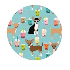 Chihuahua Bubble Kawaii Boba Tea Cute Dog Mini Round Pill Box (pack Of 3) by Grandong