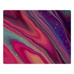 Stars Shimmering Galaxy Ocean Two Sides Premium Plush Fleece Blanket (Large) 80 x60  Blanket Front