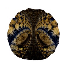 Fractal Spiral Infinite Psychedelic Standard 15  Premium Round Cushions by Ravend