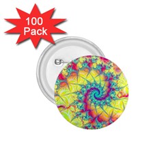 Fractal Spiral Abstract Background 1 75  Buttons (100 Pack)  by Ravend