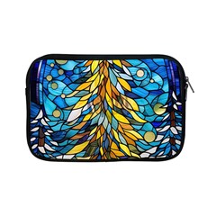 Stained Glass Winter Apple Ipad Mini Zipper Cases by Vaneshop