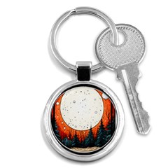 Moon Night Nature Dream Sky Key Chain (round) by Vaneshop