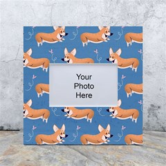 Corgi Patterns White Box Photo Frame 4  X 6  by Amaryn4rt