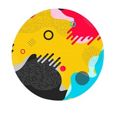 Abstract Colorful Pattern Shape Design Background Mini Round Pill Box (pack Of 3) by Amaryn4rt