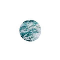Blue Crashing Ocean Wave 1  Mini Buttons by Jack14