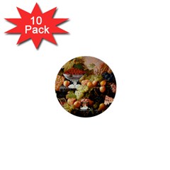 Abundance Of Fruit Severin Roesen 1  Mini Buttons (10 Pack)  by Amaryn4rt