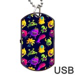 Space Patterns Dog Tag USB Flash (Two Sides) Back