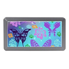 Butterfly Vector Background Memory Card Reader (mini) by Amaryn4rt