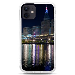 Cleveland Building City By Night Iphone 12 Mini Tpu Uv Print Case	 by Amaryn4rt