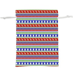 Christmas-color-stripes Pattern Lightweight Drawstring Pouch (xl) by Amaryn4rt