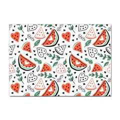 Seamless-vector-pattern-with-watermelons-mint Sticker A4 (100 Pack) by Amaryn4rt