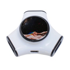 Retro Vintage Space Galaxy 3-port Usb Hub by Pakjumat