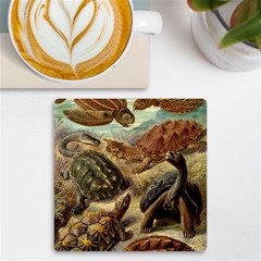 Turtles Leatherback Sea Turtle Uv Print Square Tile Coaster  by Pakjumat
