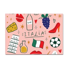 Food Pattern Italia Sticker A4 (10 Pack) by Sarkoni