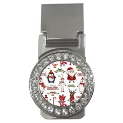 Christmas Characters Pattern Money Clips (cz)  by Sarkoni