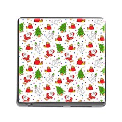 Christmas Santa Pattern Tree Memory Card Reader (square 5 Slot) by Sarkoni