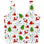 Christmas Santa Pattern Tree Full Print Recycle Bag (XXXL) Front