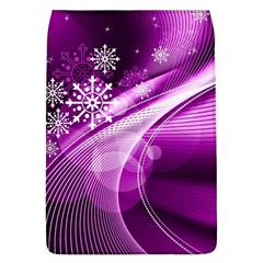Purple Abstract Merry Christmas Xmas Pattern Removable Flap Cover (l) by Sarkoni