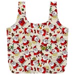 Christmas  Santa Claus Patterns Full Print Recycle Bag (XXXL) Back