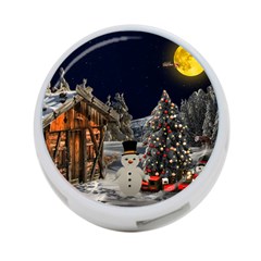 Christmas Landscape 4-port Usb Hub (two Sides) by Sarkoni