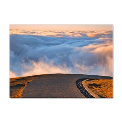 Landscape Sky Clouds Mountain Road Sticker A4 (10 Pack) by Sarkoni