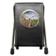 Climate Landscape Pen Holder Desk Clock by Sarkoni