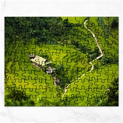 Apartment Curve Path Step Rectangular Jigsaw Puzzl by Sarkoni