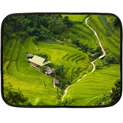 Apartment Curve Path Step Fleece Blanket (mini) by Sarkoni