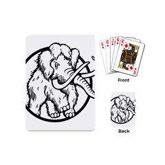 Mammoth Elephant Strong Playing Cards Single Design (mini) by Amaryn4rt