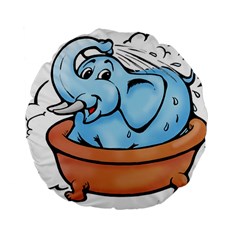 Elephant Bad Shower Standard 15  Premium Round Cushions by Amaryn4rt