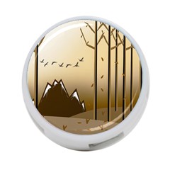 Landscape Trees Wallpaper Mountains 4-port Usb Hub (two Sides) by Sarkoni