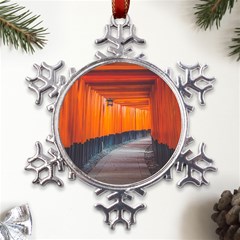 Architecture Art Bright Color Metal Large Snowflake Ornament by Amaryn4rt